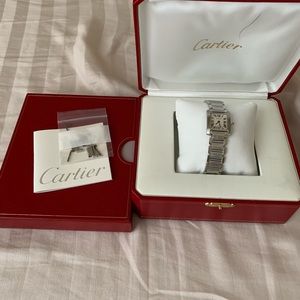Cartier stainless steel 20mm small tank